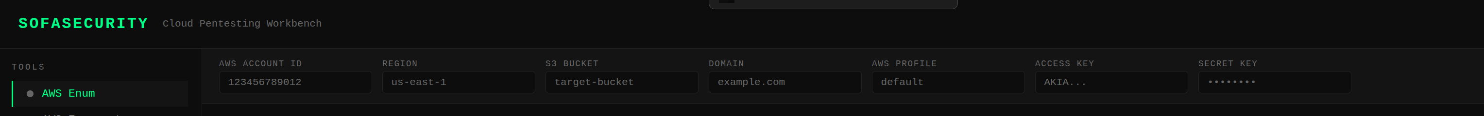 SofaSecurity target bar